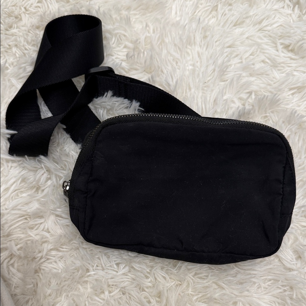 Black Crossbody Belt Bag